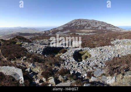 Tre`r Ceiri, Iron Age Hillfort North Wales, Stock Photo